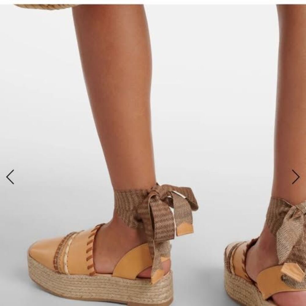 Ulla Johnson Leather platform espadrilles NWT SIZE 38 - Picture 2 of 10
